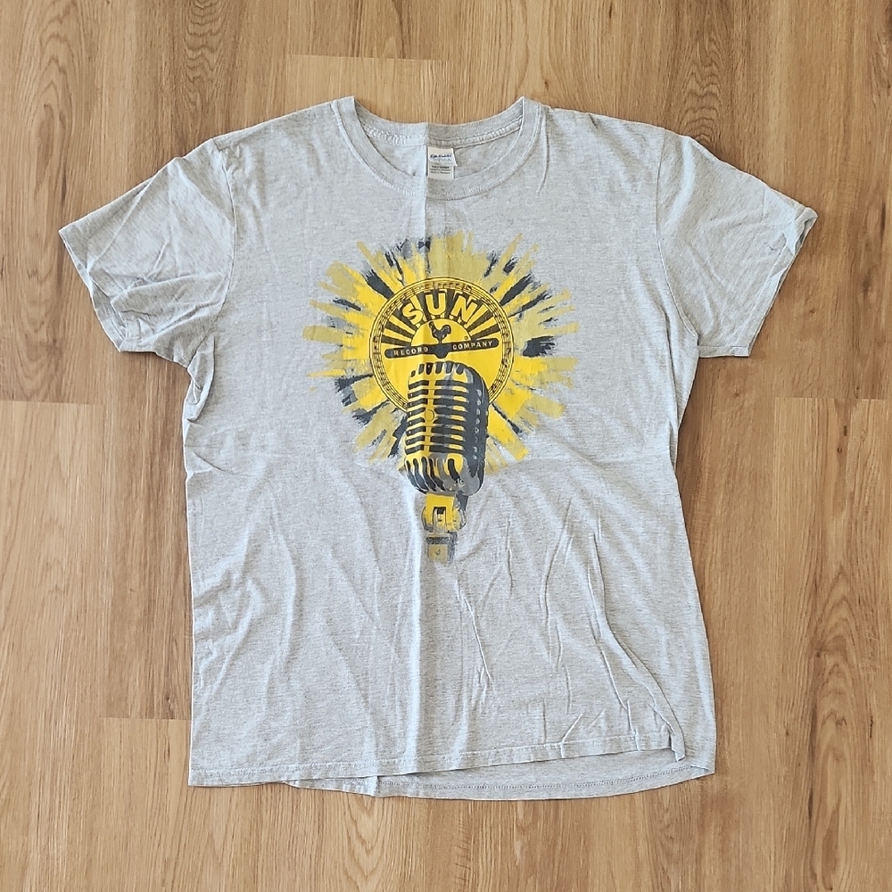 Sun Records Gray T-Shirt Mens Large